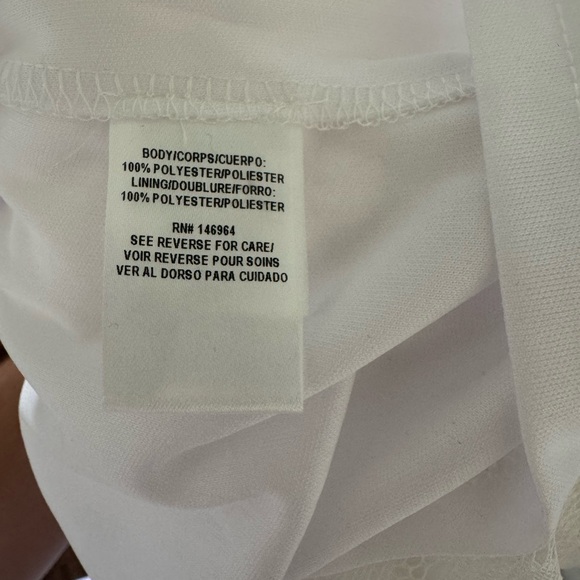 Donna Ricco White Maxi Bow Shoulder Belted Lace Dress - Picture 14 of 15